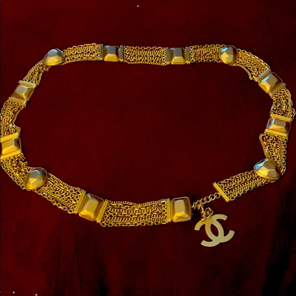 COPY - Vintage Chanel gold belt